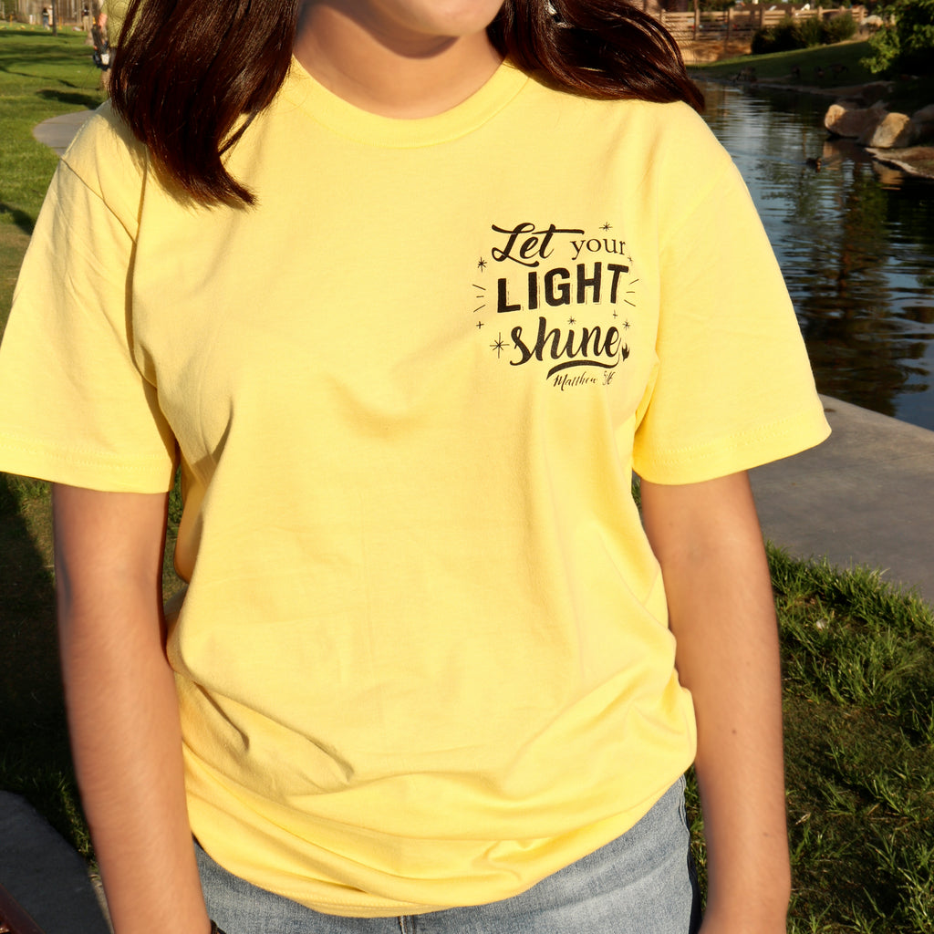 LET YOUR LIGHT SHINE - YELLOW TEE
